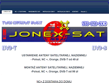 Tablet Screenshot of jonex-sat.net.pl
